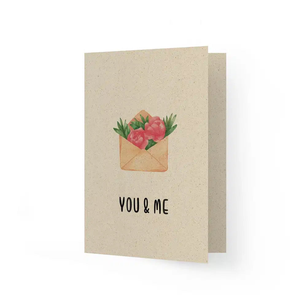 Vegan produzierte A6 Grußkarte, Dankeskarte, Geburtstagskarte, Einladungskarte, Glückwunschkarte, Geschenkbeilage oder Karte zum Verschenken aus Graspapier von matabooks