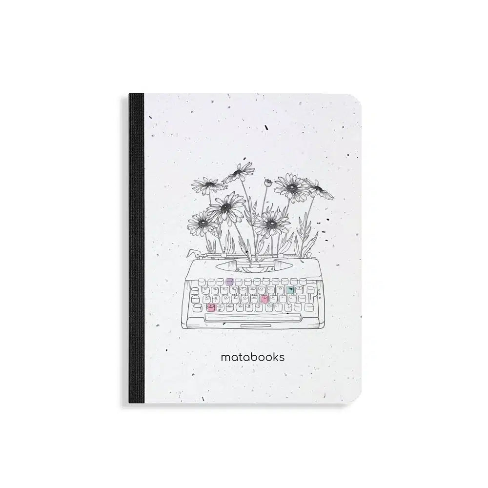 Vegan produziertes Samenbuch, Notizbuch, Skizzenbuch, Tagebuch, Achtsamkeitstagebuch, Reisetagebuch, Dankbarkeitstagebuch, Bullet Journal, Rezeptbuch, Schreibheft oder Schreibblock A6 aus Graspapier von matabooks