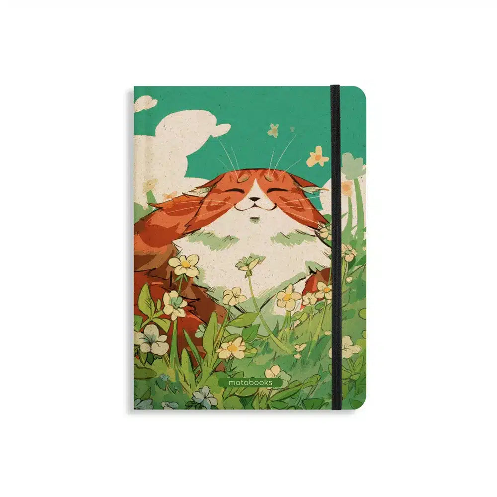 Vegan produziertes Notizbuch, Skizzenbuch, Tagebuch, Achtsamkeitstagebuch, Reisetagebuch, Dankbarkeitstagebuch, Bullet Journal, Planer, Terminplaner, Uni-Planer, Kalender, Wochenplaner, Rezeptbuch, Schreibheft oder Schreibblock A5 Nari aus Graspapier und Süßgraspapier von matabooks