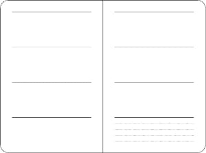 Grafik Wochenübersicht Kalender matabooks Basic M (A5)