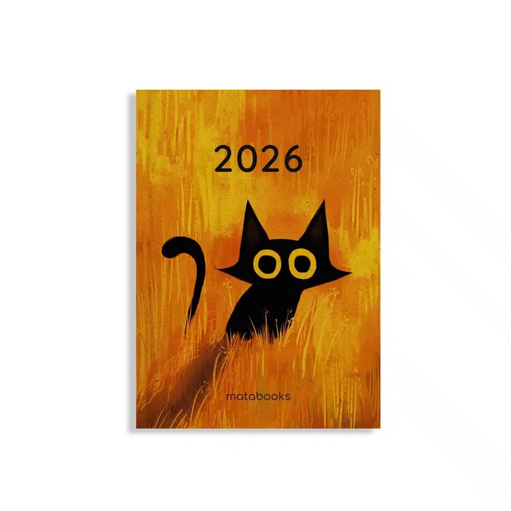 Vegan produzierter Jahresplaner, Jahreskalender, Kalender, Familienkalender, Notizbuch, Tagebuch, Terminplaner, Achtsamkeitstagebuch, Bullet Journal, Reisetagebuch, Dankbarkeitstagebuch, Hausaufgabenheft, Uni-Planer, Taschenkalender, Buchkalender, Business-Planer, Wochenplaner A6 aus Graspapier von matabooks