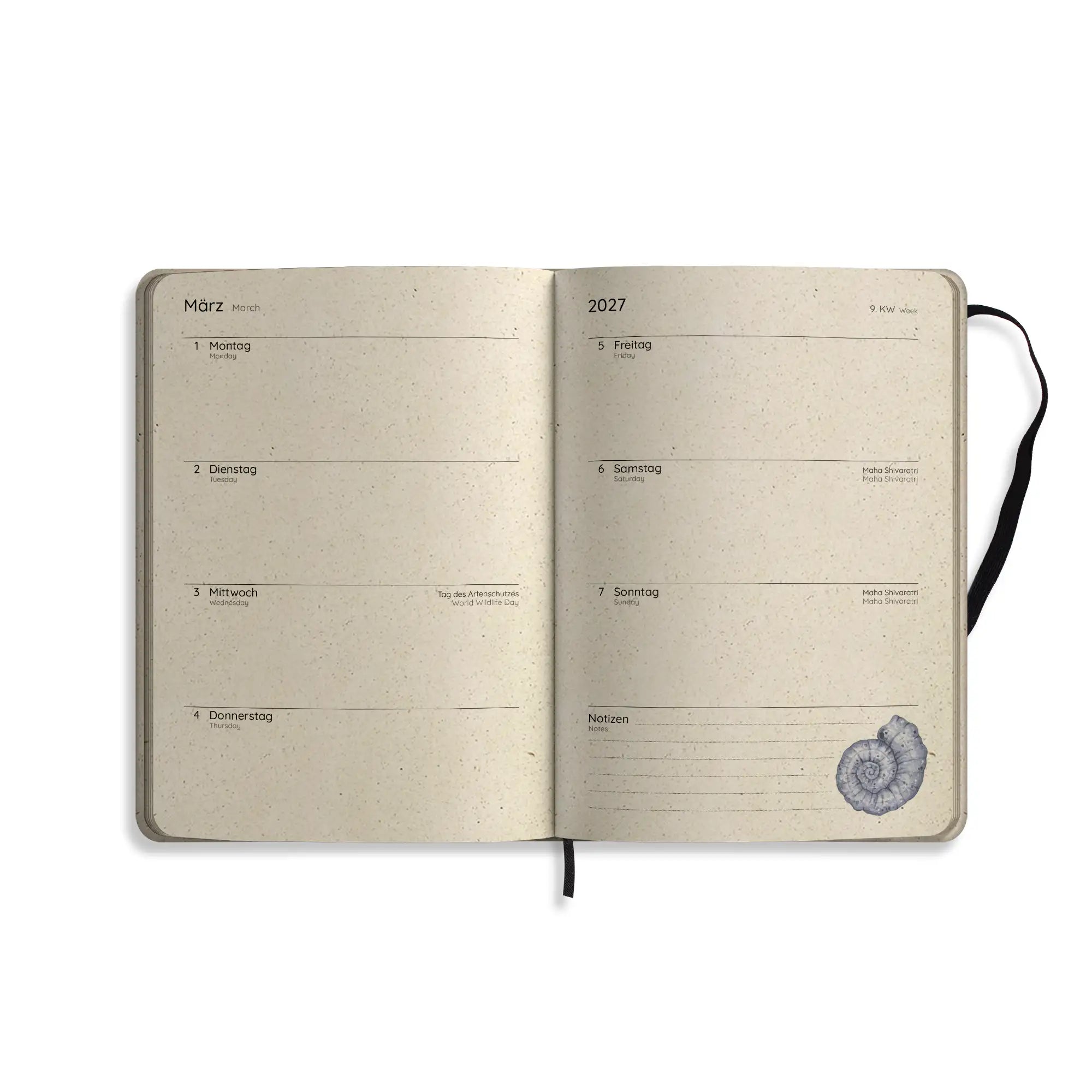 Vegan produzierter Jahresplaner, Jahreskalender, Kalender, Familienkalender, Notizbuch, Tagebuch, Terminplaner, Achtsamkeitstagebuch, Bullet Journal, Reisetagebuch, Dankbarkeitstagebuch, Hausaufgabenheft, Uni-Planer, Taschenkalender, Buchkalender, Business-Planer, Wochenplaner A5 aus Graspapier von matabooks