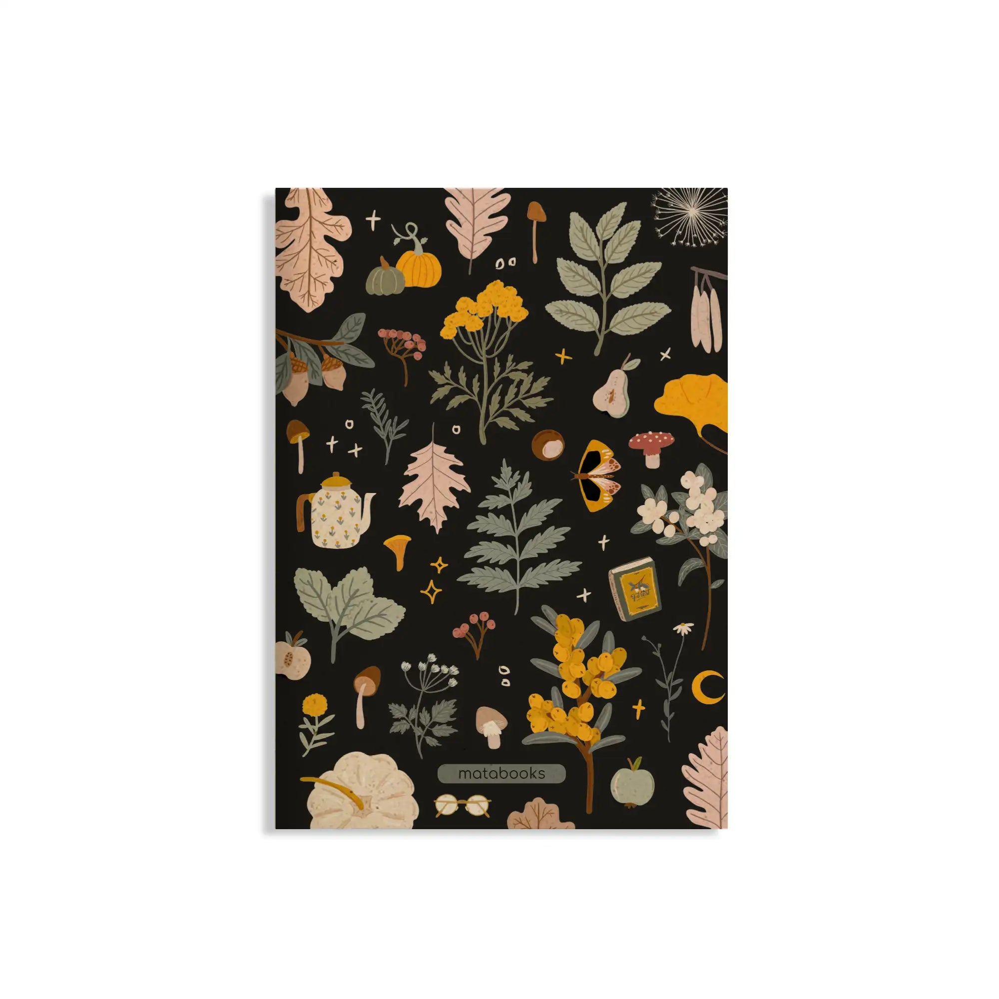 Vegan produziertes Notizbuch, Skizzenbuch, Tagebuch, Achtsamkeitstagebuch, Reisetagebuch, Dankbarkeitstagebuch, Bullet Journal, Rezeptbuch, Notizheft, Schreibheft oder Schreibblock A5 Tara aus Graspapier von matabooks