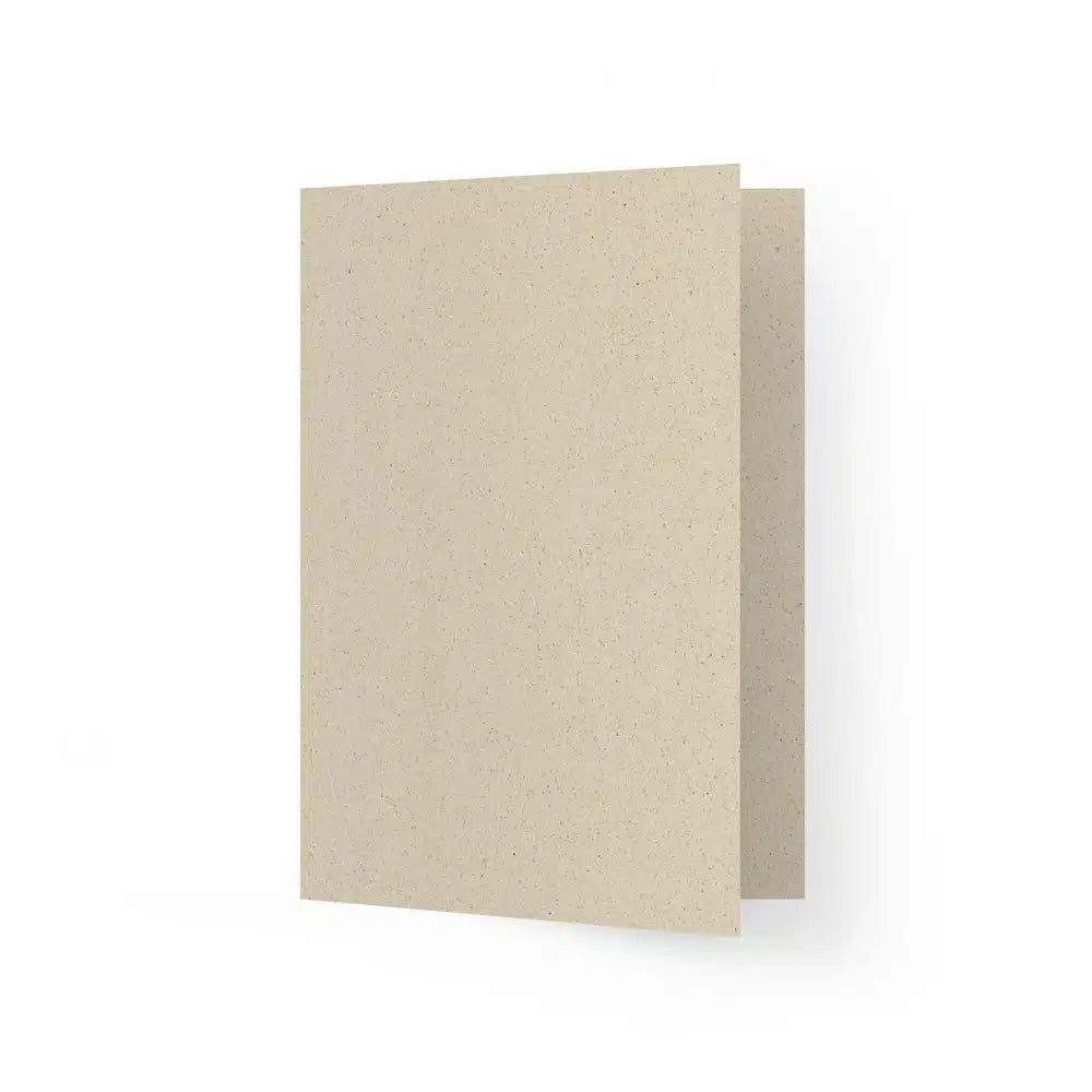 Vegan produzierte A6 Grußkarte, Dankeskarte, Geburtstagskarte, Einladungskarte, Glückwunschkarte, Geschenkbeilage oder Karte zum Verschenken aus Graspapier von matabooks