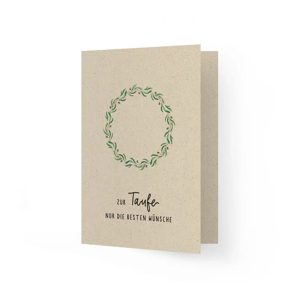 Vegan produzierte A6 Grußkarte, Dankeskarte, Geburtstagskarte, Einladungskarte, Glückwunschkarte, Geschenkbeilage oder Karte zum Verschenken aus Graspapier von matabooks
