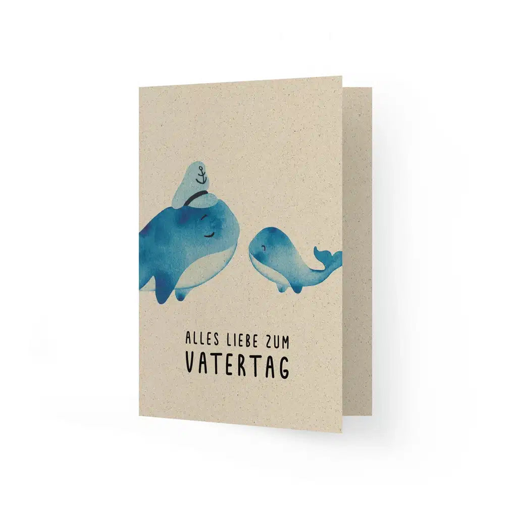 Vegan produzierte A6 Grußkarte, Dankeskarte, Geburtstagskarte, Einladungskarte, Glückwunschkarte, Geschenkbeilage oder Karte zum Verschenken aus Graspapier von matabooks
