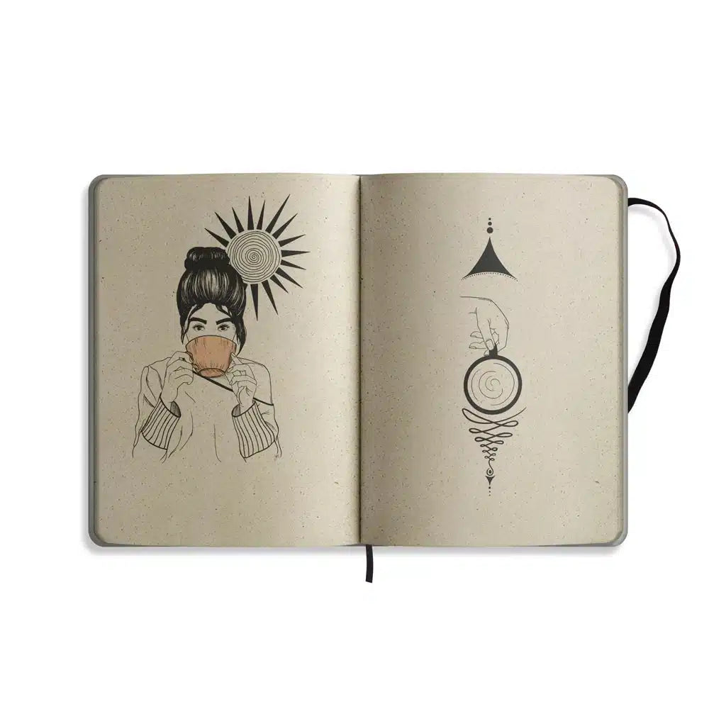 Vegan produzierter Jahresplaner, Jahreskalender, Kalender, Familienkalender, Notizbuch, Tagebuch, Terminplaner, Achtsamkeitstagebuch, Bullet Journal, Reisetagebuch, Dankbarkeitstagebuch, Hausaufgabenheft, Uni-Planer, Taschenkalender, Buchkalender, Business-Planer, Wochenplaner A5 aus Graspapier von matabooks