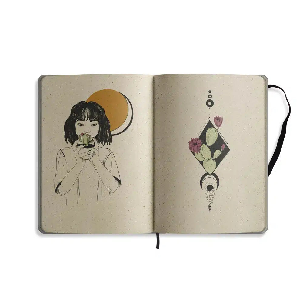 Vegan produzierter Jahresplaner, Jahreskalender, Kalender, Familienkalender, Notizbuch, Tagebuch, Terminplaner, Achtsamkeitstagebuch, Bullet Journal, Reisetagebuch, Dankbarkeitstagebuch, Hausaufgabenheft, Uni-Planer, Taschenkalender, Buchkalender, Business-Planer, Wochenplaner A5 aus Graspapier von matabooks