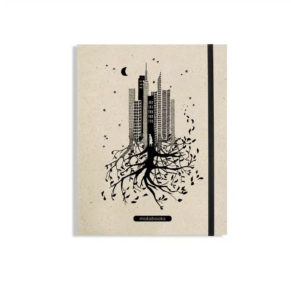 Vegan produziertes Notizbuch, Skizzenbuch, Tagebuch, Achtsamkeitstagebuch, Reisetagebuch, Dankbarkeitstagebuch, Bullet Journal, Planer, Terminplaner, Uni-Planer, Kalender, Wochenplaner, Rezeptbuch, Schreibheft oder Schreibblock A5 Swiss Brochure aus Graspapier von matabooks
