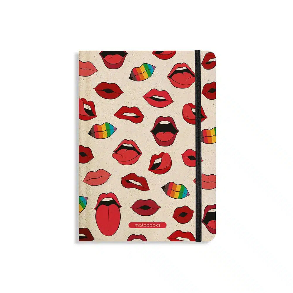Vegan produziertes Notizbuch, Skizzenbuch, Tagebuch, Achtsamkeitstagebuch, Reisetagebuch, Dankbarkeitstagebuch, Bullet Journal, Planer, Terminplaner, Uni-Planer, Kalender, Wochenplaner, Rezeptbuch, Schreibheft oder Schreibblock A5 Nari aus Graspapier und Süßgraspapier von matabooks