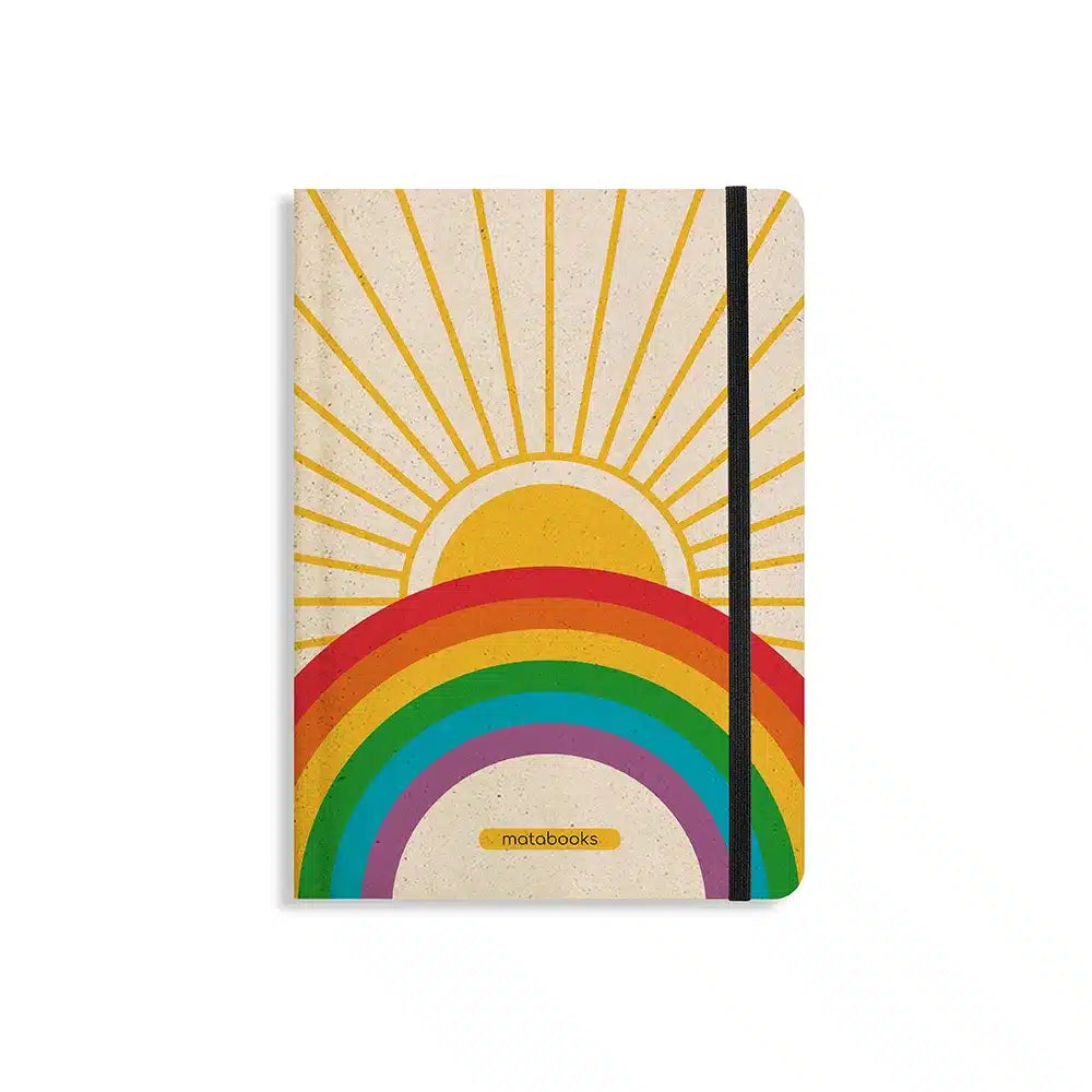 Vegan produziertes Notizbuch, Skizzenbuch, Tagebuch, Achtsamkeitstagebuch, Reisetagebuch, Dankbarkeitstagebuch, Bullet Journal, Planer, Terminplaner, Uni-Planer, Kalender, Wochenplaner, Rezeptbuch, Schreibheft oder Schreibblock A5 Nari aus Graspapier und Süßgraspapier von matabooks