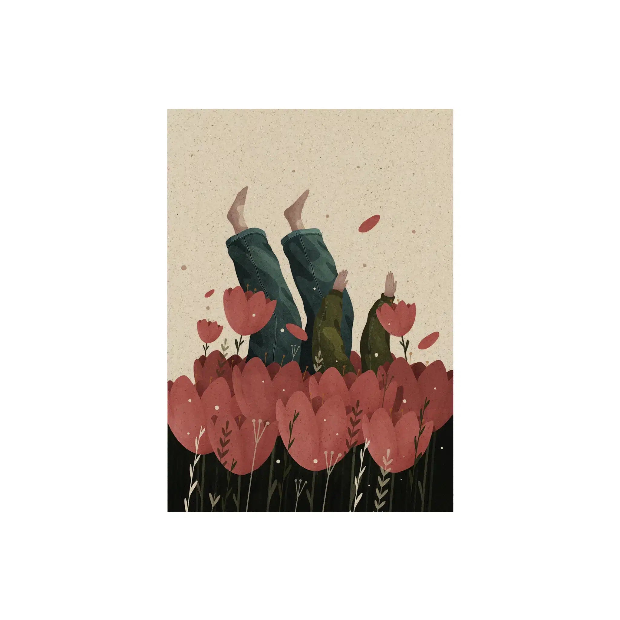 Vegan produzierte A6 Postkarte, Grußkarte, Dankeskarte, Geburtstagskarte, Einladungskarte, Glückwunschkarte, Geschenkbeilage oder Karte zum Verschenken aus Graspapier von matabooks