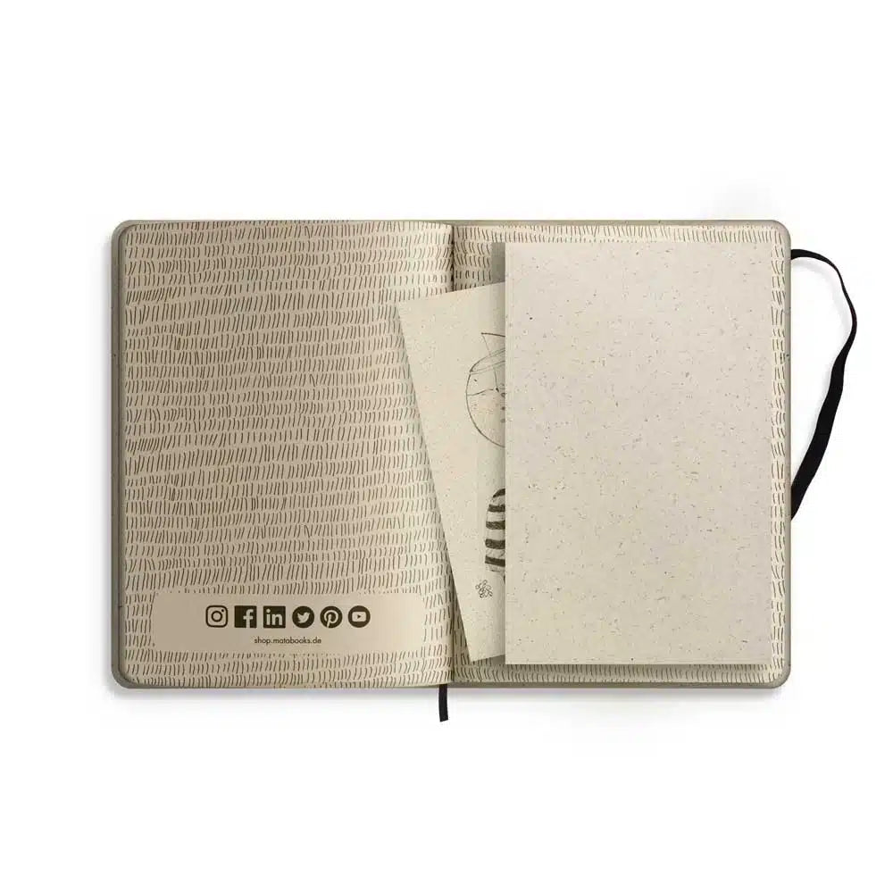 Vegan produzierter Jahresplaner, Jahreskalender, Kalender, Familienkalender, Notizbuch, Tagebuch, Terminplaner, Achtsamkeitstagebuch, Bullet Journal, Reisetagebuch, Dankbarkeitstagebuch, Hausaufgabenheft, Uni-Planer, Taschenkalender, Buchkalender, Business-Planer, Wochenplaner A5 aus Graspapier mit Froschtasche von matabooks