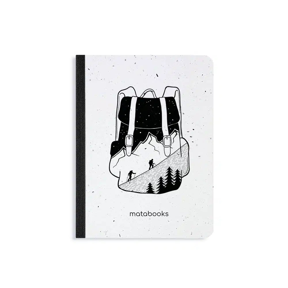 Vegan produziertes Samenbuch, Notizbuch, Skizzenbuch, Tagebuch, Achtsamkeitstagebuch, Reisetagebuch, Dankbarkeitstagebuch, Bullet Journal, Rezeptbuch, Schreibheft oder Schreibblock A6 aus Graspapier von matabooks