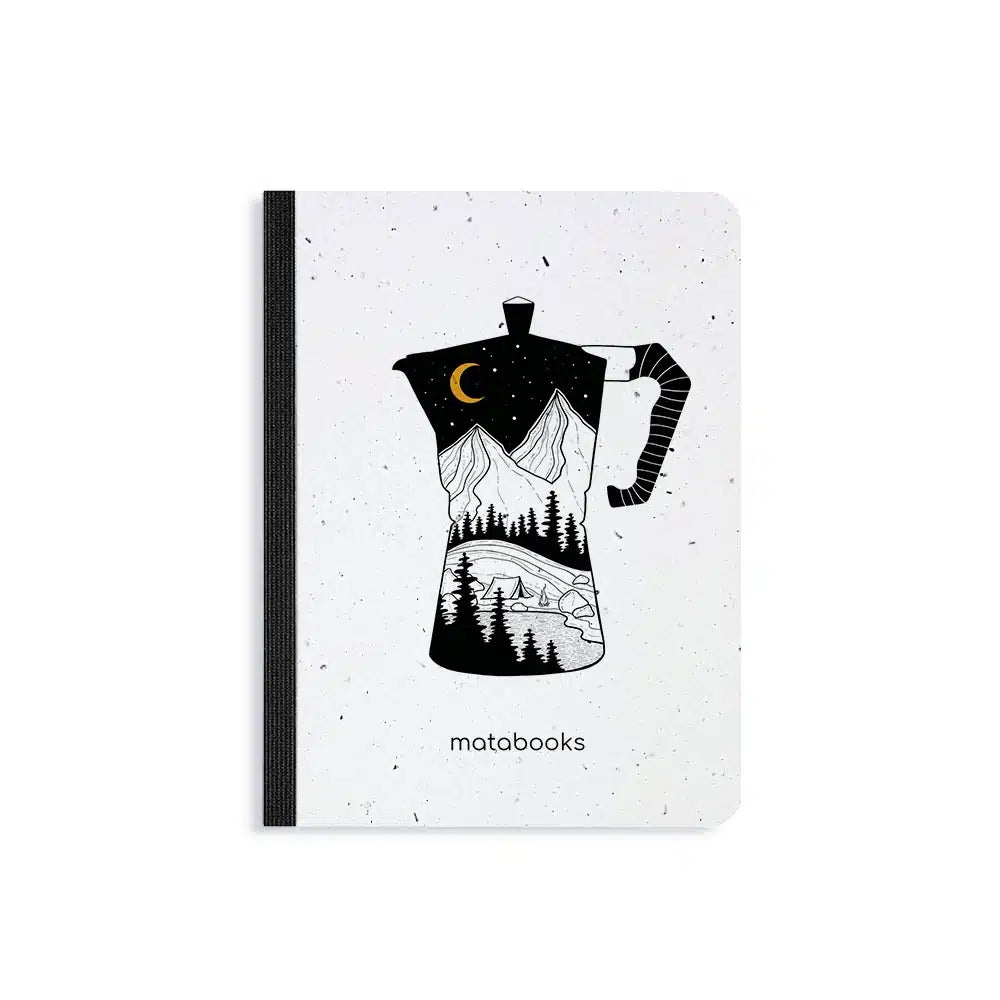 Vegan produziertes Samenbuch, Notizbuch, Skizzenbuch, Tagebuch, Achtsamkeitstagebuch, Reisetagebuch, Dankbarkeitstagebuch, Bullet Journal, Rezeptbuch, Schreibheft oder Schreibblock A6 aus Graspapier von matabooks