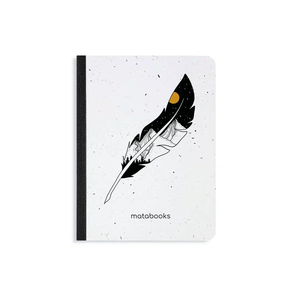 Vegan produziertes Samenbuch, Notizbuch, Skizzenbuch, Tagebuch, Achtsamkeitstagebuch, Reisetagebuch, Dankbarkeitstagebuch, Bullet Journal, Rezeptbuch, Schreibheft oder Schreibblock A6 aus Graspapier von matabooks
