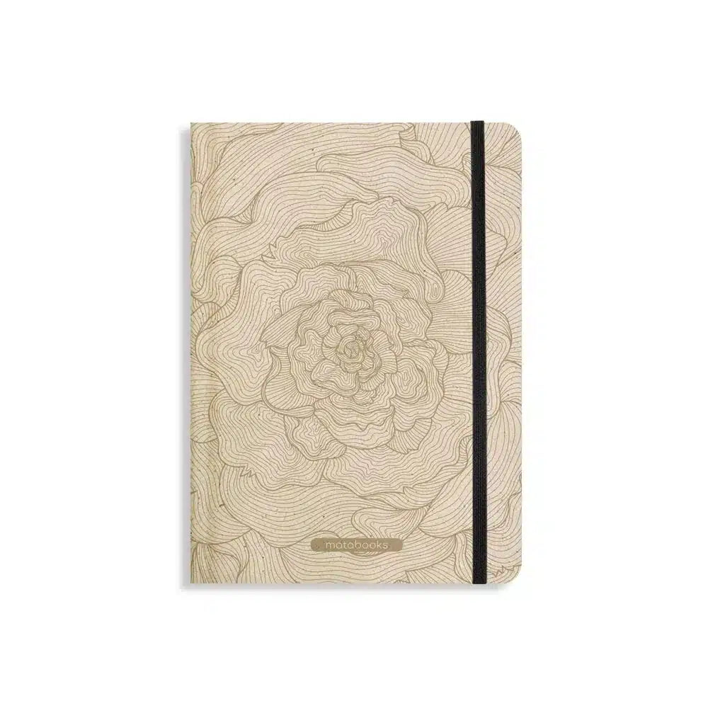 Vegan produziertes Notizbuch, Skizzenbuch, Tagebuch, Achtsamkeitstagebuch, Reisetagebuch, Dankbarkeitstagebuch, Bullet Journal, Planer, Terminplaner, Uni-Planer, Kalender, Wochenplaner, Rezeptbuch, Schreibheft oder Schreibblock A5 Nari aus Graspapier und Süßgraspapier von matabooks