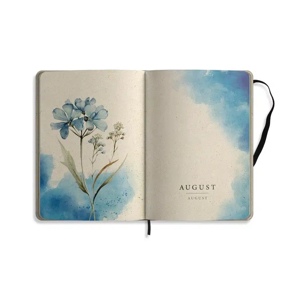 Vegan produzierter Jahresplaner, Jahreskalender, Kalender, Familienkalender, Notizbuch, Tagebuch, Terminplaner, Achtsamkeitstagebuch, Bullet Journal, Reisetagebuch, Dankbarkeitstagebuch, Hausaufgabenheft, Uni-Planer, Taschenkalender, Buchkalender, Business-Planer, Wochenplaner A5 aus Graspapier von matabooks