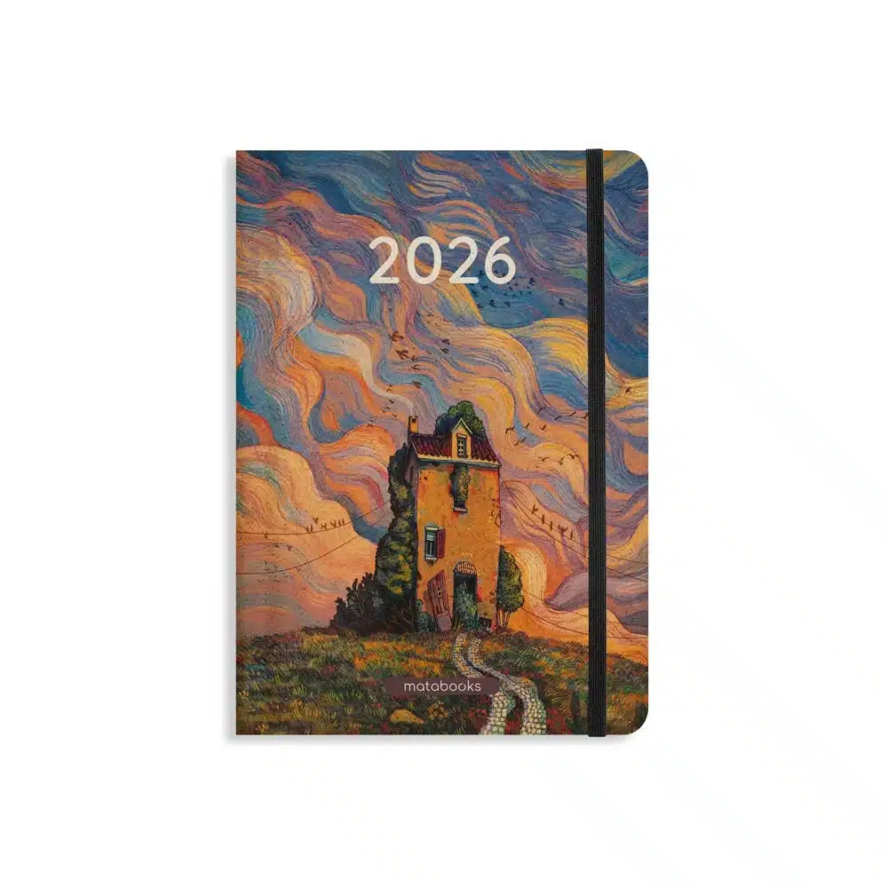 Vegan produzierter Jahresplaner, Jahreskalender, Kalender, Familienkalender, Notizbuch, Tagebuch, Terminplaner, Achtsamkeitstagebuch, Bullet Journal, Reisetagebuch, Dankbarkeitstagebuch, Hausaufgabenheft, Uni-Planer, Taschenkalender, Buchkalender, Business-Planer, Wochenplaner A5 aus Graspapier und Süßgraspapier von matabooks