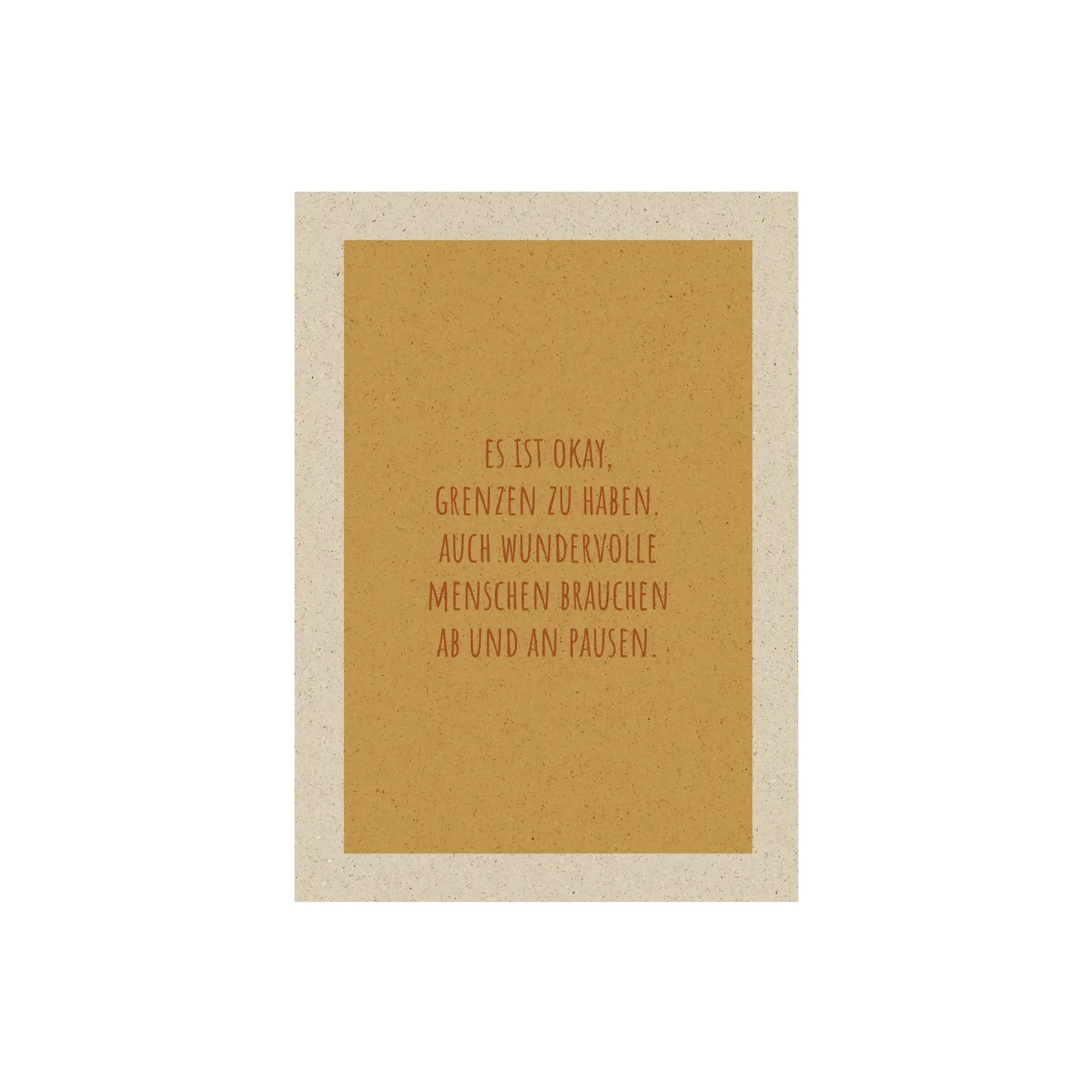 Vegan produzierte A6 Postkarte, Grußkarte, Dankeskarte, Geburtstagskarte, Einladungskarte, Glückwunschkarte, Geschenkbeilage oder Karte zum Verschenken aus Graspapier von matabooks
