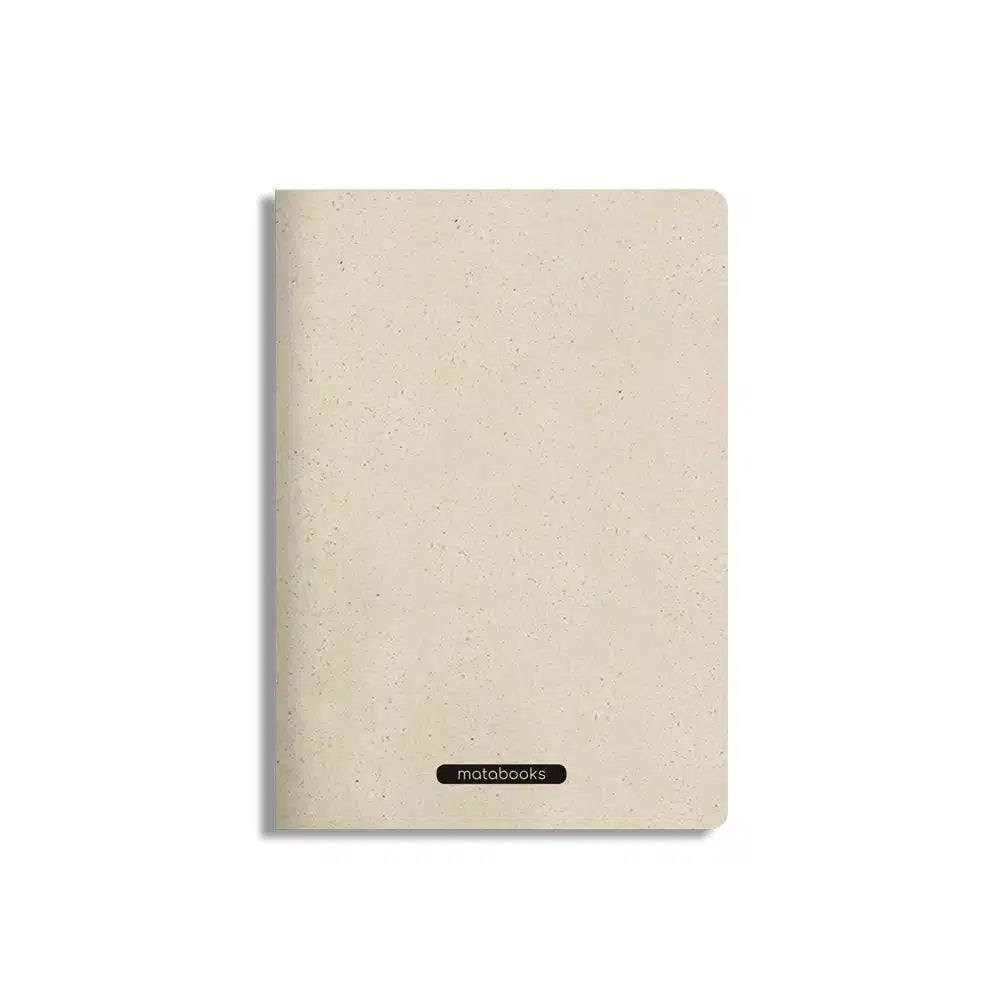 Vegan produziertes Notizbuch, Skizzenbuch, Tagebuch, Achtsamkeitstagebuch, Reisetagebuch, Dankbarkeitstagebuch, Bullet Journal, Rezeptbuch, Notizheft, Schreibheft oder Schreibblock A5 Tara aus Graspapier von matabooks
