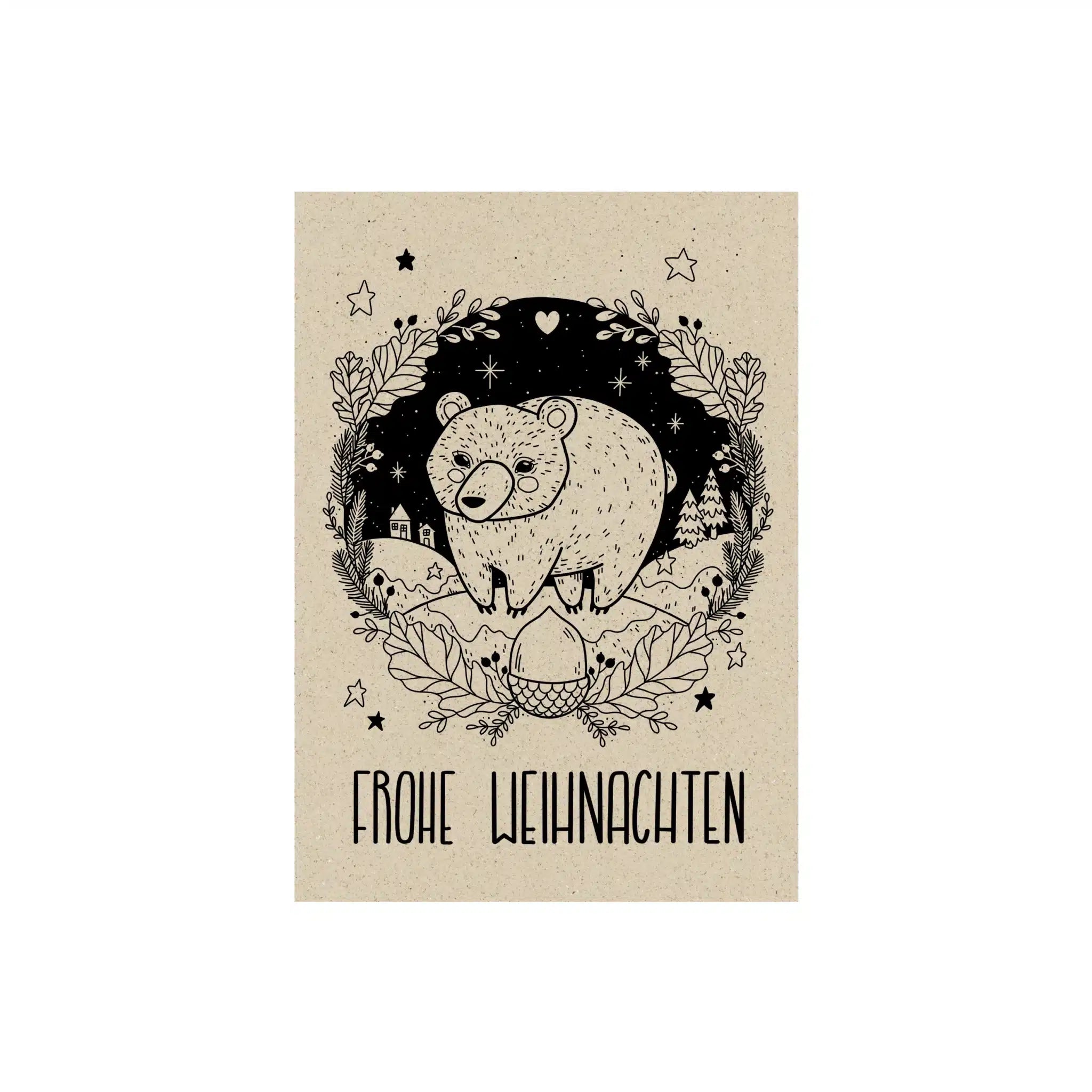Vegan produzierte A6 Postkarte, Grußkarte, Dankeskarte, Geburtstagskarte, Einladungskarte, Glückwunschkarte, Geschenkbeilage oder Karte zum Verschenken aus Graspapier von matabooks